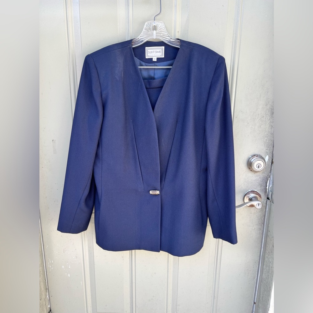 Lady skirt set ( blue)DARK BLUE
